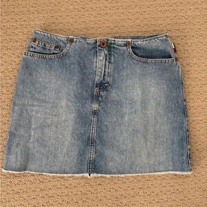 Tommy Blue Mini Jean Skirt